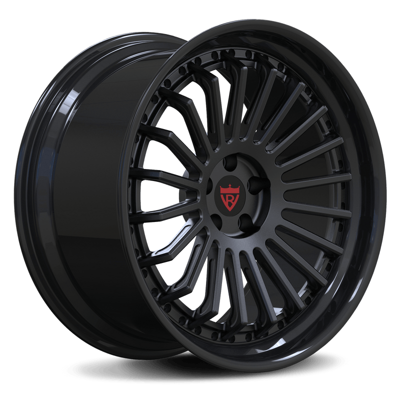 RVRN RV-DR671 custom forged multi spoke black wheel for Lexus GS with lightweight 2-piece performance construction