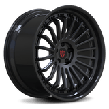RVRN RV-DR671 custom forged multi spoke black wheel for Lexus GS with lightweight 2-piece performance construction