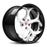 RVRN RV-DS016 black and white forged wheels for Acura Integra with custom 2 piece construction