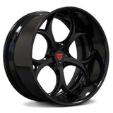 RVRN RV-DS016 Chevrolet Impala custom forged wheels with black finish, deep dish styling and lightweight 2-piece design