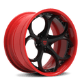 RVRN RV-DS016 Alfa Romeo deep dish forged wheels for Alfa Romeo Giulia in red and black finish with lightweight performance and custom forged construction