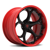RVRN RV-DS016 Alfa Romeo deep dish forged wheels for Alfa Romeo Giulia in red and black finish with lightweight performance and custom forged construction