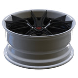 Audi RS5 forged wheels black with white RVRN RV-DS477 lightweight multi spoke forged wheel design