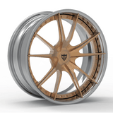 RVRN RV-DS477 lightweight forged blue wheels for BMW M4 bronze and gray finish