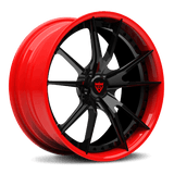 RV-DS477: CUSTOM FORGED 2-PIECE RED AND BLACK WHEELS SERIES