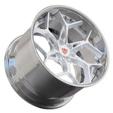 RVRN RV-DV03 6-lug deep dish wheels for Dodge Viper featuring brushed aluminum forged construction