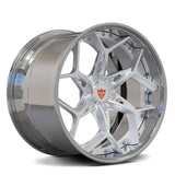 RVRN RV-DV03 deep concave forged Viper wheels with chrome finish and custom 6-lug design
