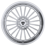 RVRN RV-HR88 chrome forged wheel for GMC Sierra 1500, deep dish truck wheel engineered for custom fitment and bold appearance