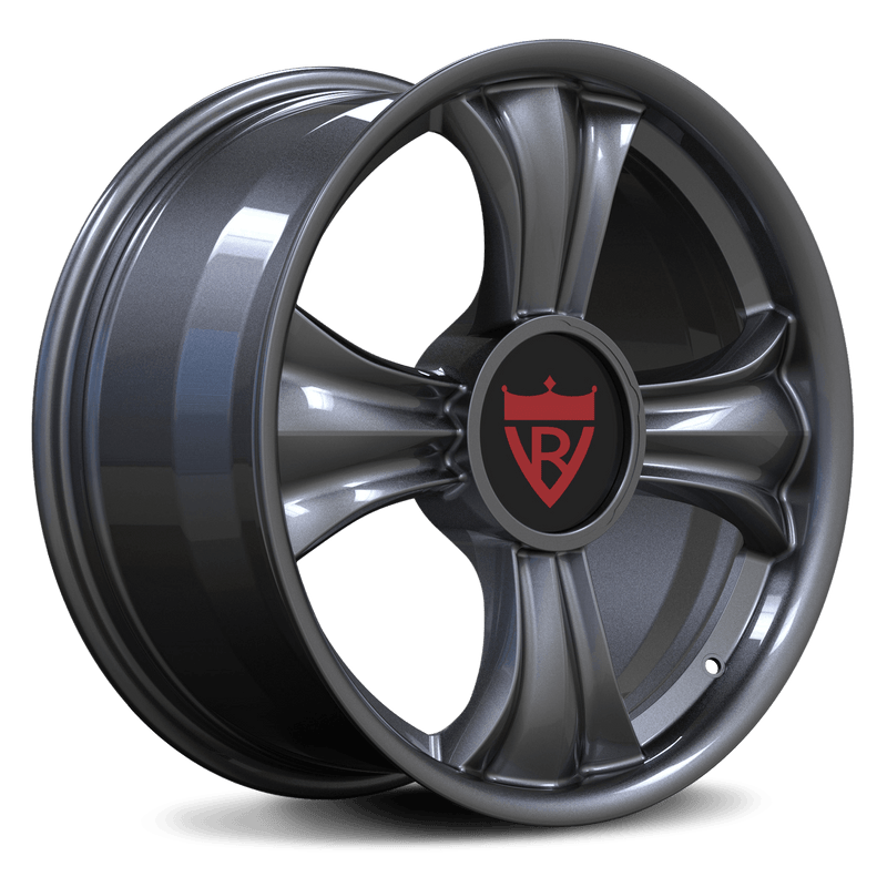 RVRN RV-MA342 forged 1-piece Audi R8 wheels in gunmetal with a unique design and lightweight forged construction