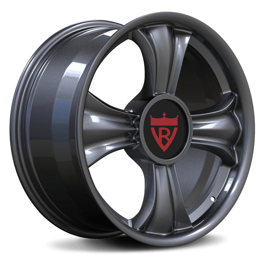 RVRN RV-MA342 forged 1-piece Audi R8 wheels in gunmetal with a unique design and lightweight forged construction