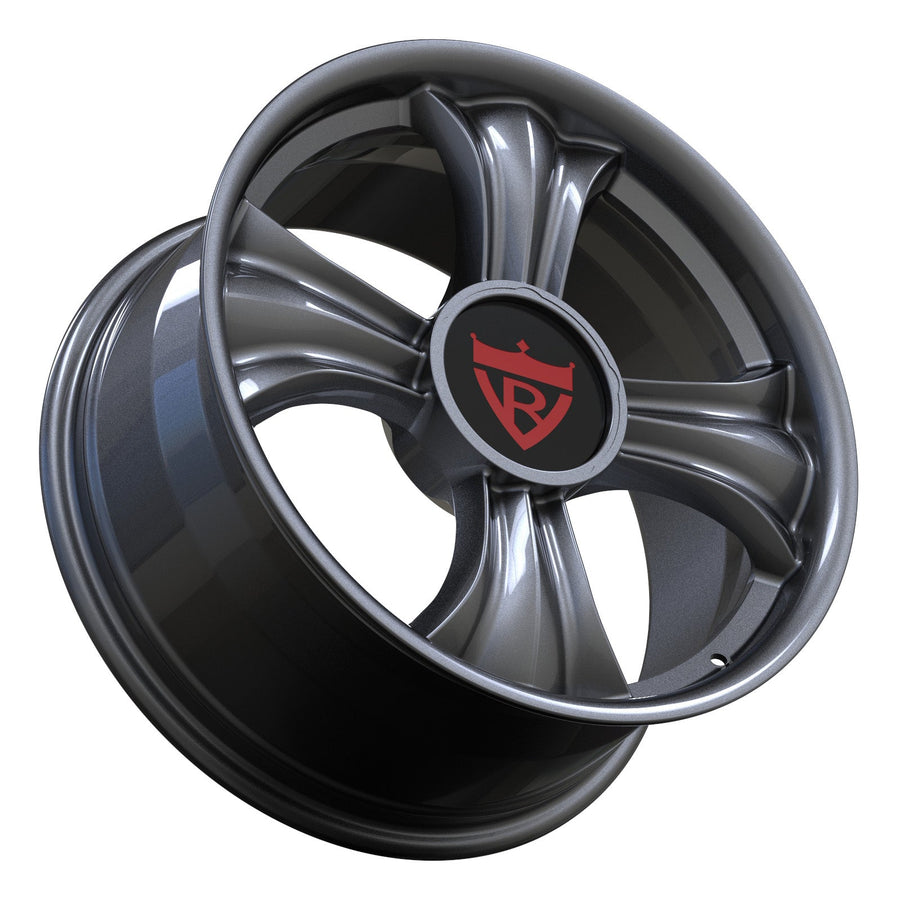 RVRN RV-MA342 custom forged 1-piece Audi RS5 wheels in gunmetal, featuring a distinctive profile and performance-focused construction