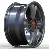 RVRN RV-MA342 custom forged 1-piece Corvette C8 wheels in gunmetal with a unique design and performance-oriented lightweight construction