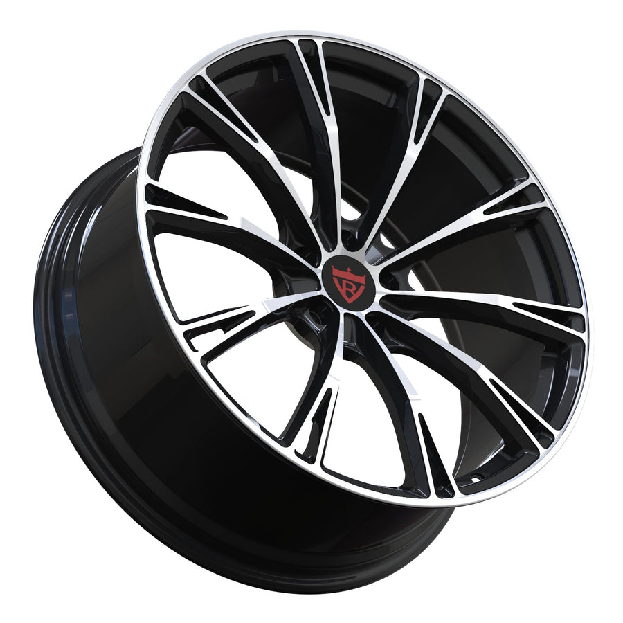 lightweight performance Corvette wheel RV-MA61 close up showing precision machining and multi spoke structure