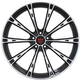 RVRN RV-MA61 polished finish custom Corvette forged wheels delivering premium look and lightweight performance