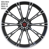custom polished Corvette C8 wheels RV-MA61 engineered by RVRN for lightweight and aggressive stance