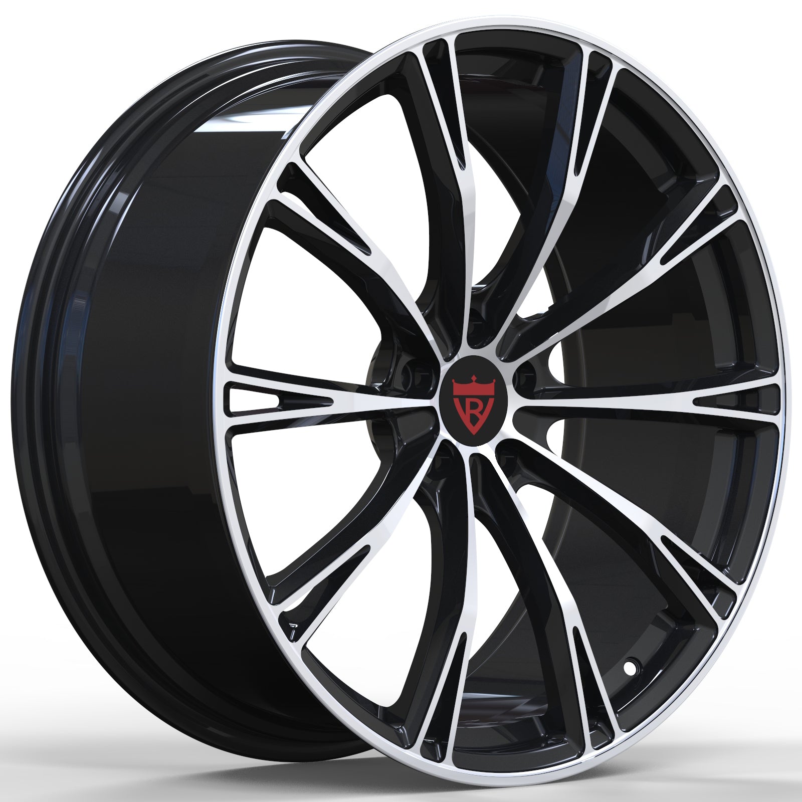custom lightweight polished wheel RV-MA61 engineered for Corvette performance applications and daily driving