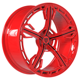 RV-MA62: CUSTOM FORGED 1 PIECE RED WHEELS