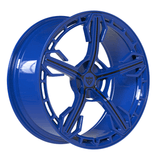 RVRN RV-MA62 5 spoke forged blue wheel for Corvette C8 Z06, custom performance wheel with lightweight construction