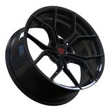 Deep concave forged RV-MA72 wheel optimized for Ferrari-inspired performance vehicles, lightweight and engineered for track performance
