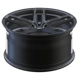 RVRN RV-MB078 BMW custom forged 5 spoke gunmetal wheels, 1-piece construction combining a clean spoke profile with lightweight performance styling and personalized fitment options.