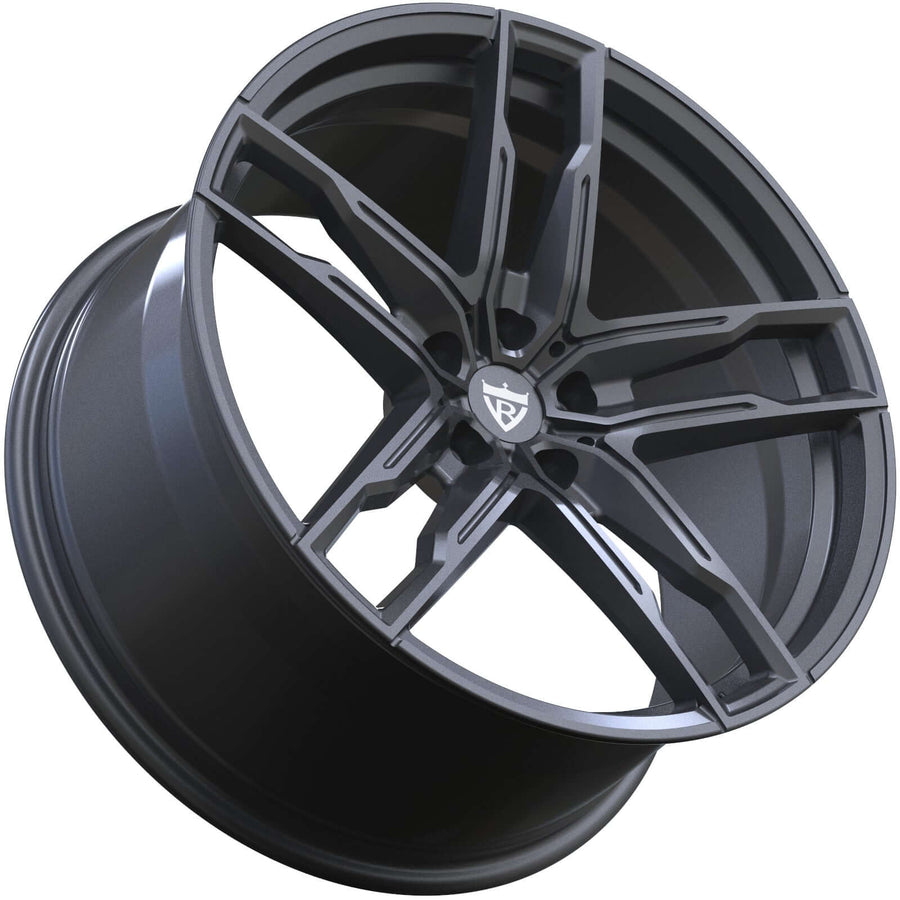 RVRN RV-MB078 BMW M3 Competition 5 spoke gunmetal rims, custom forged 1-piece wheel construction with lightweight performance styling and vehicle-specific fitment options.