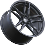 RVRN RV-MB078 BMW M3 Competition 5 spoke gunmetal rims, custom forged 1-piece wheel construction with lightweight performance styling and vehicle-specific fitment options.