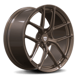 RVRN RV-MB183 custom 1-piece forged Y spoke wheels for BMW M3 in Bronze finish, lightweight performance construction and precision fitment