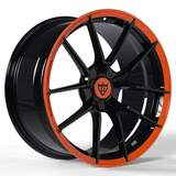 Front view of RV-MB312 wheel showing bold concave spokes and structural rigidity