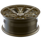 RVRN RV-MB373 forged wheels for BMW i7 M70 with polished frozen gold finish, lightweight Y spoke design, and luxury performance appearance