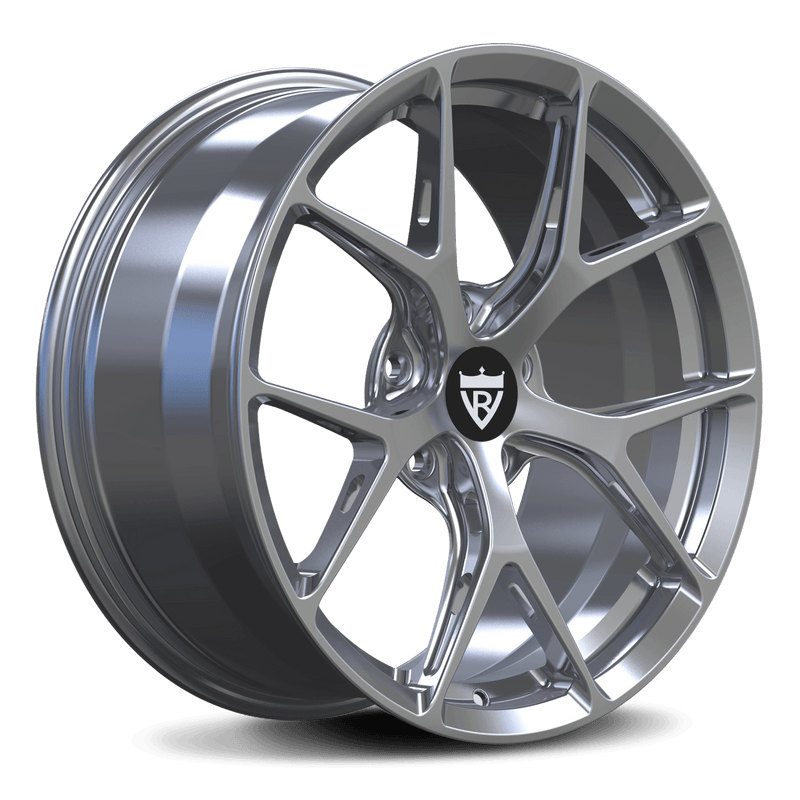 RVRN RV-MB380 forged Y spoke wheels for BMW M4 with gloss silver finish and lightweight performance design