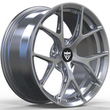 RVRN RV-MB380 BMW M4 aftermarket wheels featuring lightweight forged Y spoke construction in gloss silver