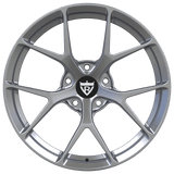 RVRN RV-MB380 Y spoke forged wheels for BMW M4 Competition with gloss silver finish and custom performance fitment