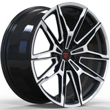 RVRN RV-MB38F Y spoke forged wheels for BMW X5 featuring gloss black with polish finish and custom fitment for modern SUV builds