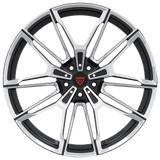 RVRN RV-MB38F forged Y spoke wheels for BMW M4 with gloss black and polished details, lightweight custom aftermarket wheel design