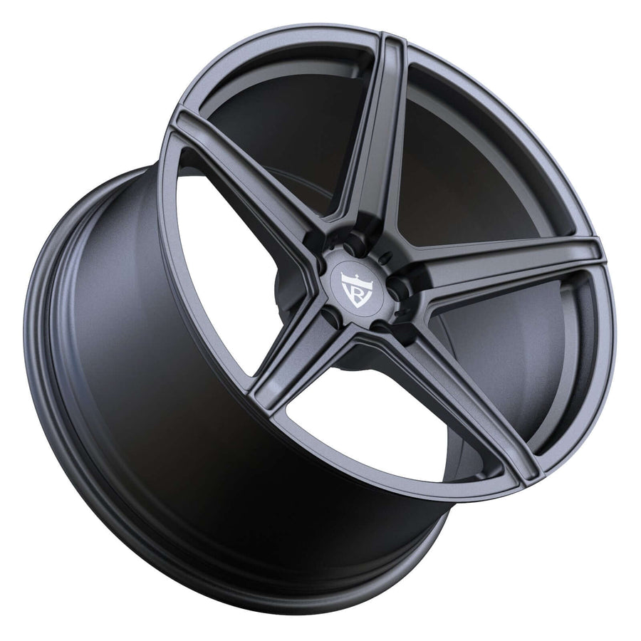 forged 5 spoke wheels designed to maximize brake clearance for high performance vehicle setups