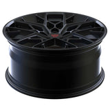 Custom Tesla wheels matte black mesh forged RV-MB625 angled view