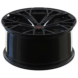 lightweight performance corvette wheels black forged concave structure
