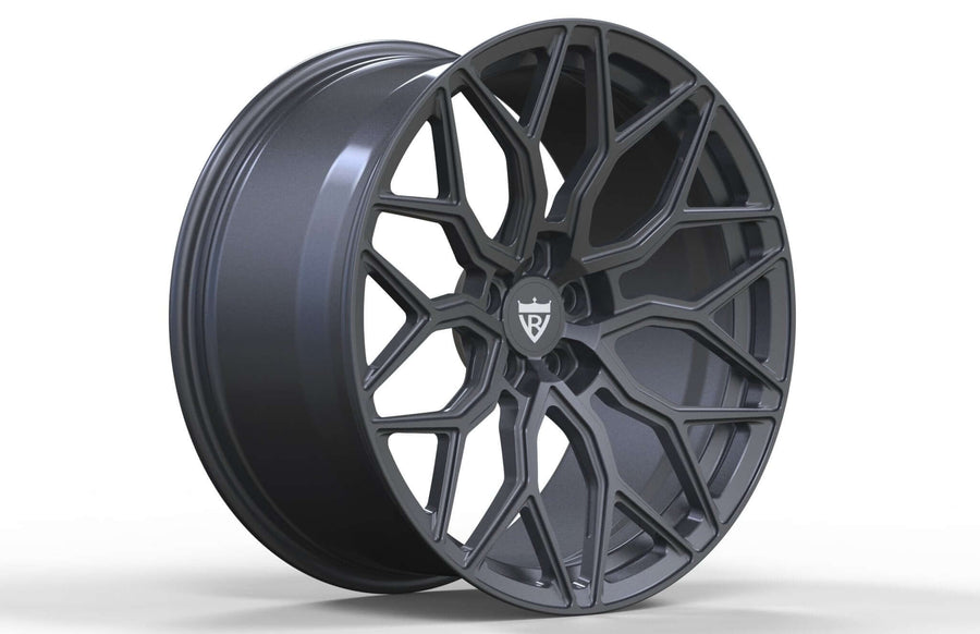 RVRN RV-MB767 custom forged Y spoke Lexus IS wheels featuring a clean gray finish and lightweight construction