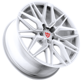 RVRN RV-MC01 forged white rims, close-up multi-spoke, Porsche sports car, premium white rims