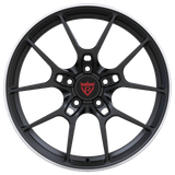 RVRN RV-MC137 forged Y spoke concave McLaren 720S wheels in black, custom 1-piece lightweight performance design with vehicle-specific fitment