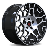 RVRN RV-MC171 black and chrome forged Camaro ZL1 wheels custom design with performance fitment