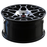 RVRN RV-MC171 forged Camaro wheels featuring premium black and chrome finish customization