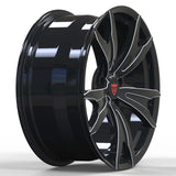 RVRN RV-MC173 black Chevrolet performance wheels engineered with lightweight forged aluminum construction and custom fitment