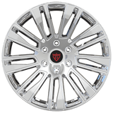 Custom Cadillac CT5-V forged rims with luxury multi spoke styling and deep chrome forged finish by RVRN Wheels