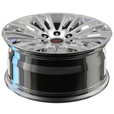 Chevrolet Silverado custom forged multi spoke wheels in all chrome finish engineered for luxury truck fitment