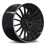 RVRN RV-MC199 black forged wheels for Cadillac, custom all black wheels with monoblock design 