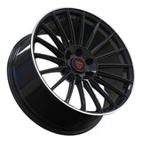 custom black wheels for Maserati, RVRN forged monoblock design in all black finish with performance styling