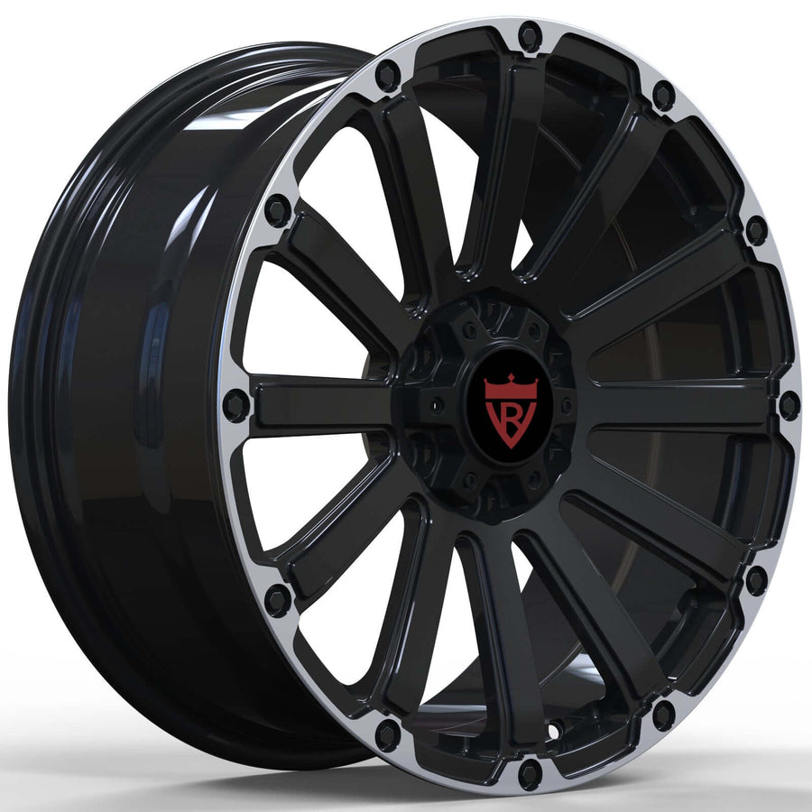 RVRN RV-MD022 custom forged Dodge Ram wheels engineered from aerospace-grade 6061-T6 aluminum with lightweight construction, precision fitment and design your own wheels service