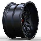 Black RVRN RV-MF012 forged monoblock deep dish rims with Y spoke styling for RAM 1500 truck custom wheel project