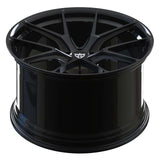 Aerodynamic Y spoke exotic wheel design for performance vehicles